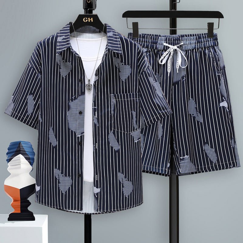 Men's Casual Sports Cool Shorts Two - piece Set - Sophinity