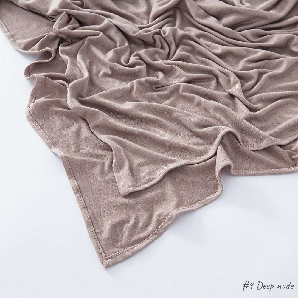 Malaysia Pure Color Modal Curling Mercerized Cotton Scarf - Sophinity