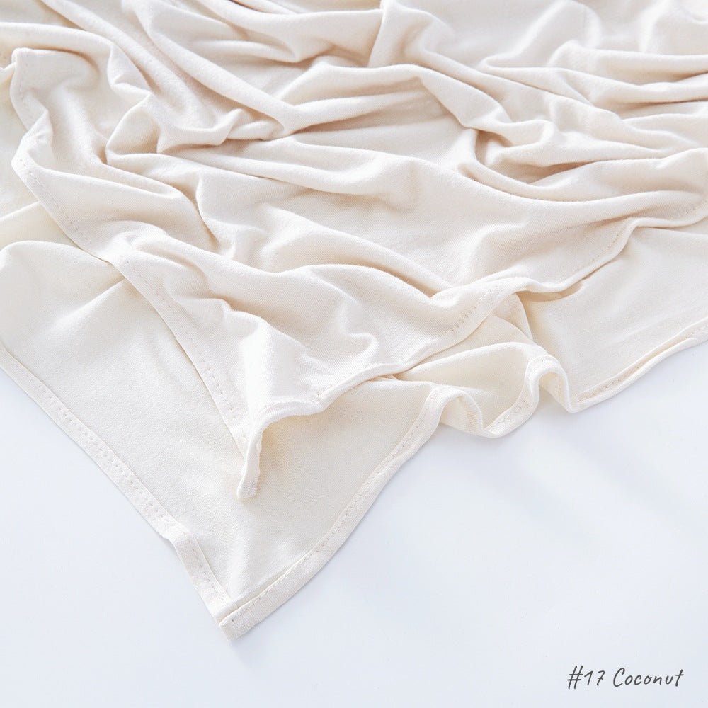Malaysia Pure Color Modal Curling Mercerized Cotton Scarf - Sophinity