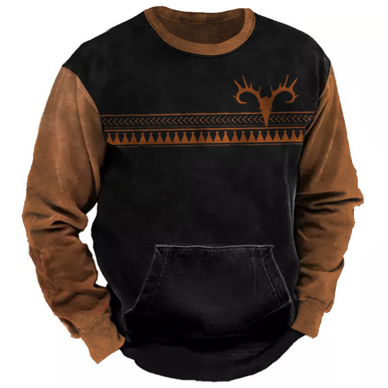 Men's Street Sports Fashion Round Neck Sweater - Sophinity