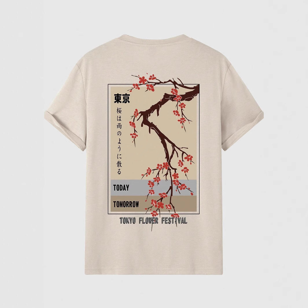Today Tomorrow Tokyo Flower Festival T Shirt Men Fashion - Sophinity