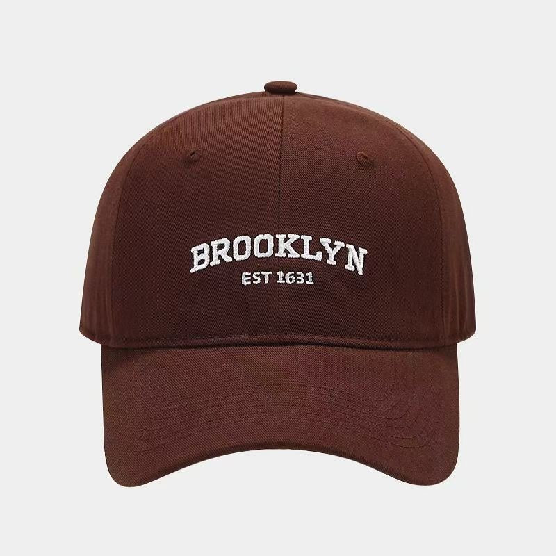 Women's Plus - sized Deepening Hard Top Simple Printed Peaked Cap - Sophinity