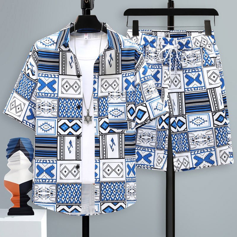 Men's Casual Sports Cool Shorts Two - piece Set - Sophinity