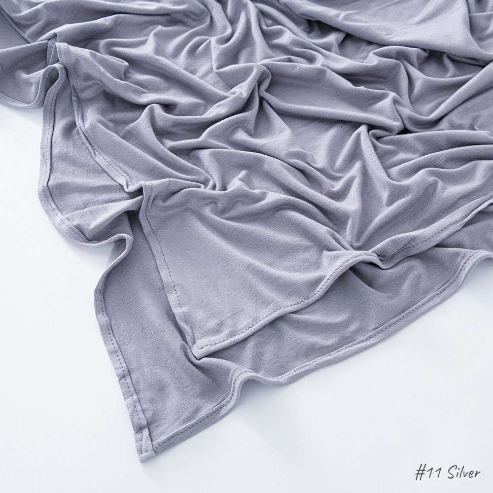 Malaysia Pure Color Modal Curling Mercerized Cotton Scarf - Sophinity