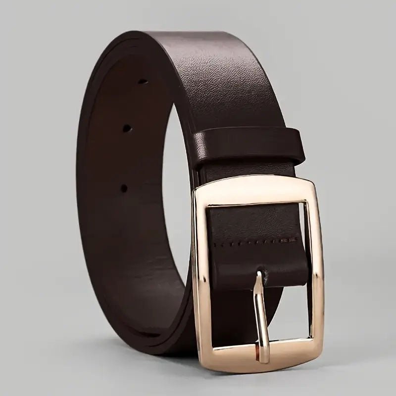 Men's Pin Buckle PU Microfiber Eyelet Belt Fashion Casual Belt - Sophinity