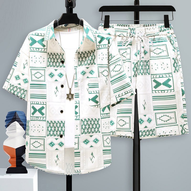 Men's Casual Sports Cool Shorts Two - piece Set - Sophinity