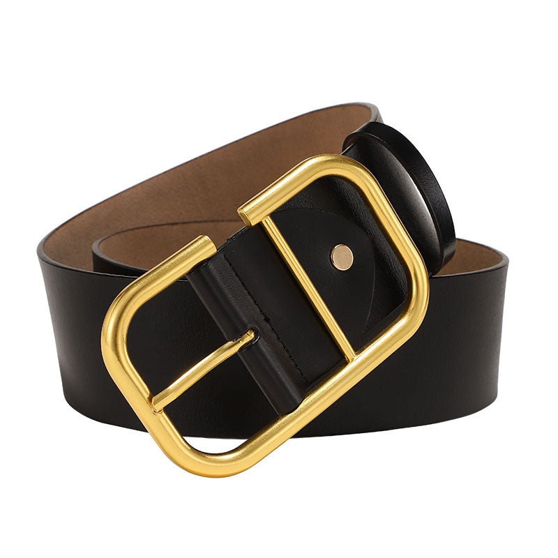 Women's Cowhide Wide Belt Waist Seal - Sophinity