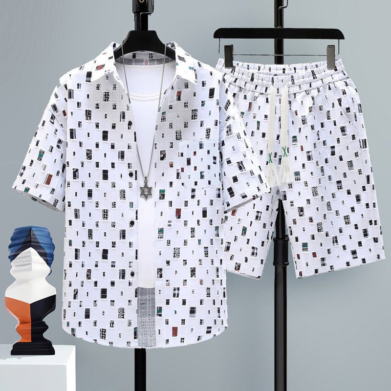 Men's Casual Sports Cool Shorts Two - piece Set - Sophinity