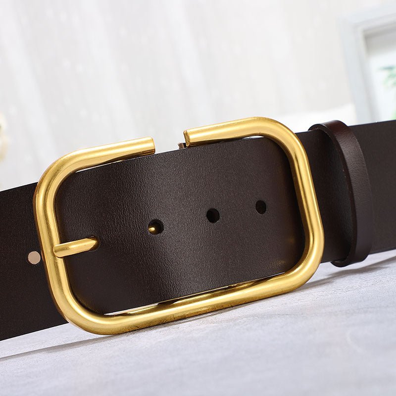 Women's Cowhide Wide Belt Waist Seal - Sophinity