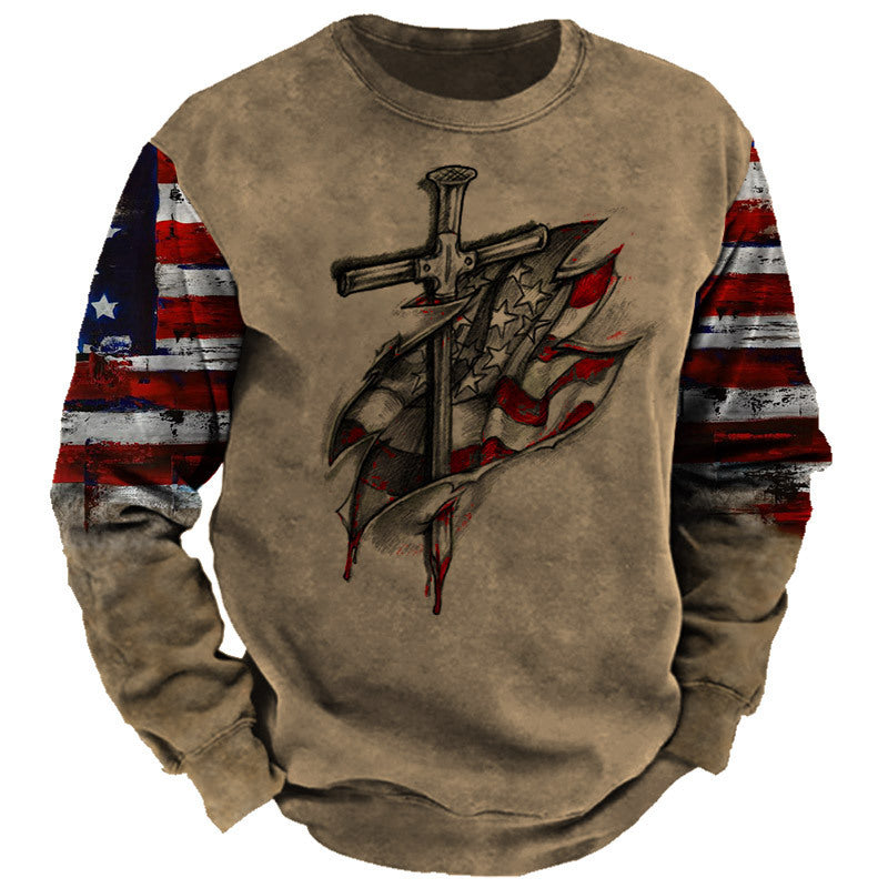 Men's Street Sports Fashion Round Neck Sweater - Sophinity