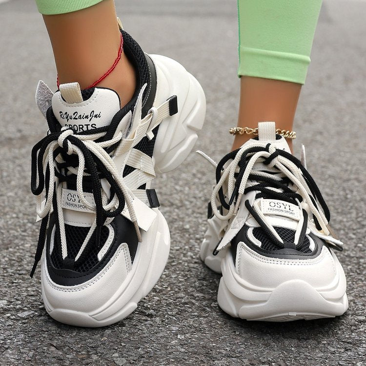 Lace-up White Shoes Casual Sneaker - Sophinity