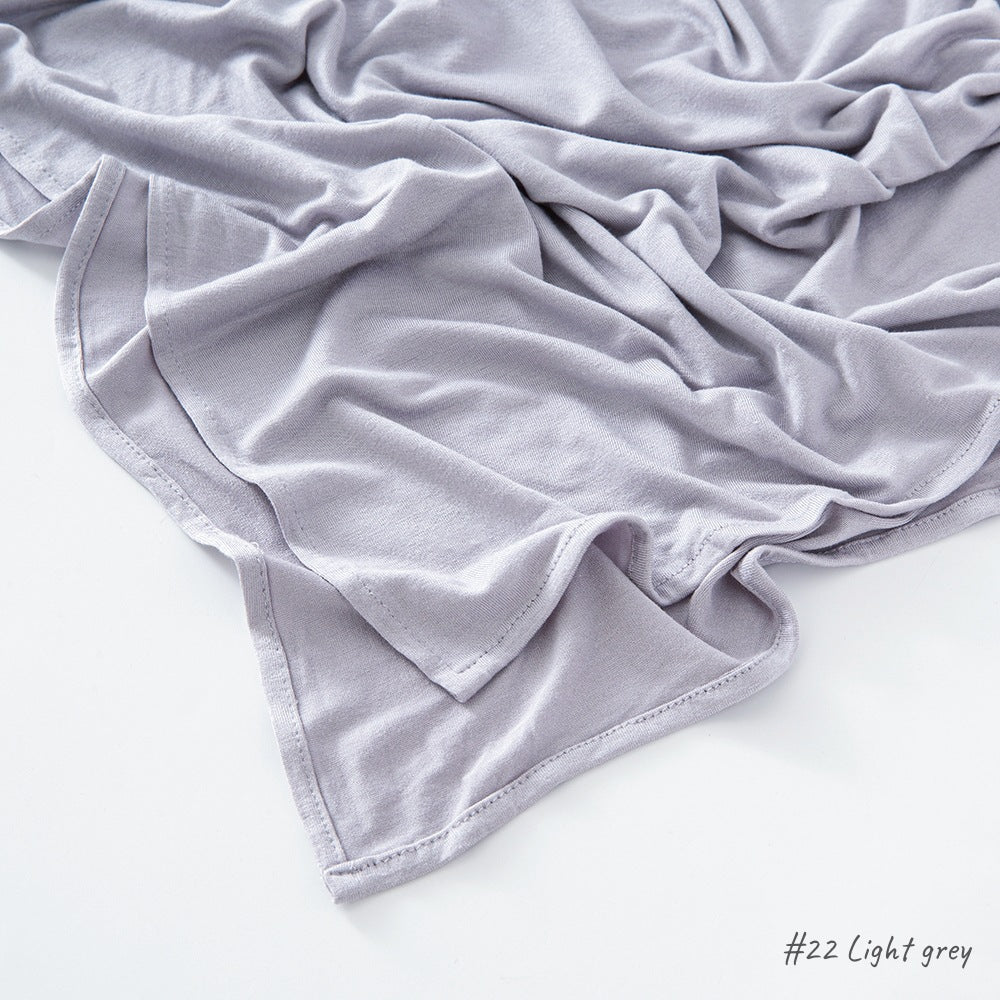 Malaysia Pure Color Modal Curling Mercerized Cotton Scarf - Sophinity