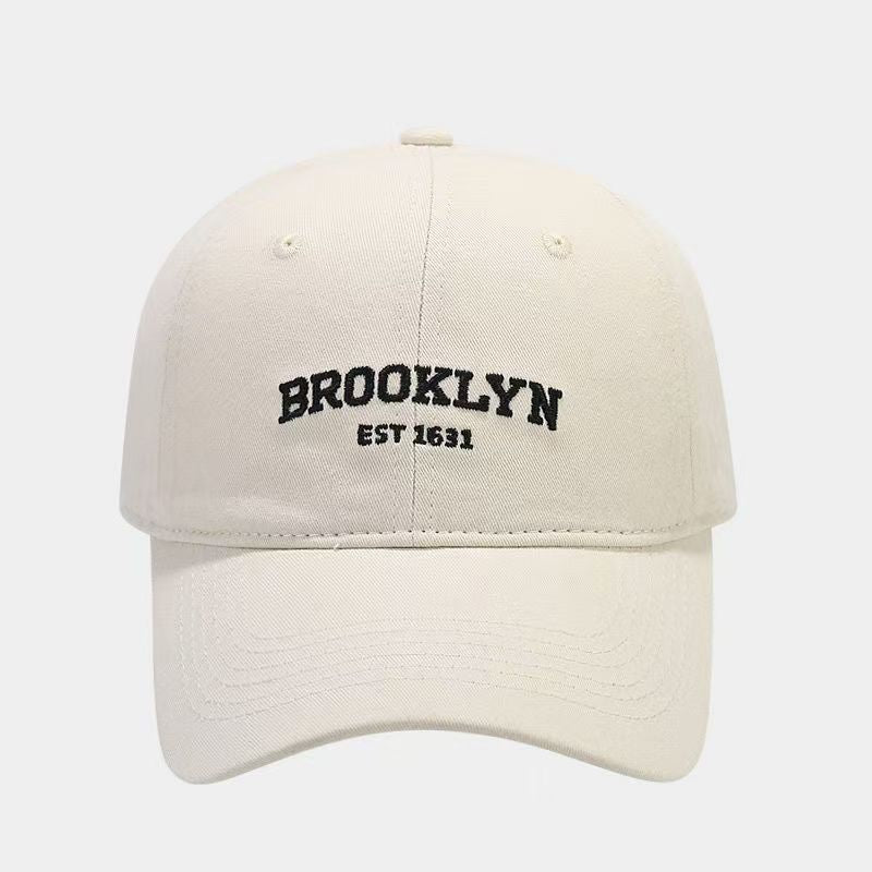 Women's Plus - sized Deepening Hard Top Simple Printed Peaked Cap - Sophinity