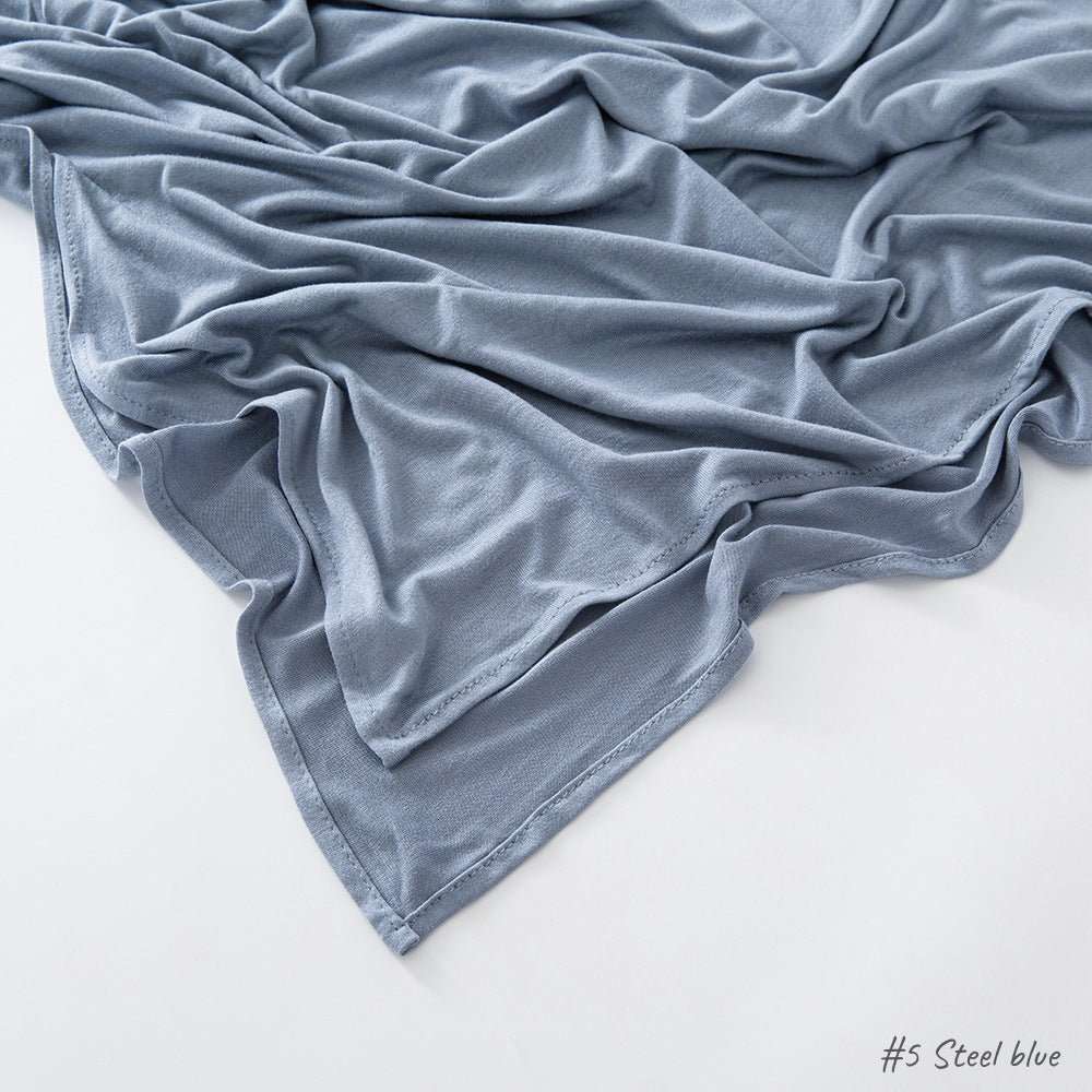 Malaysia Pure Color Modal Curling Mercerized Cotton Scarf - Sophinity