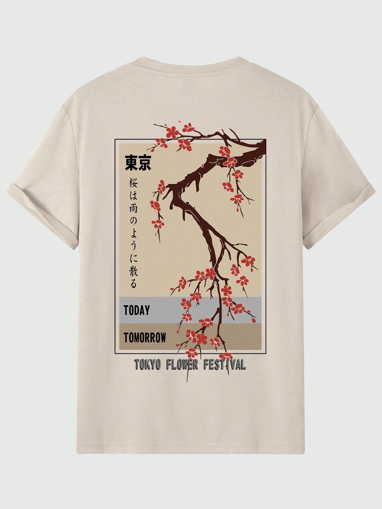 Today Tomorrow Tokyo Flower Festival T Shirt Men Fashion - Sophinity