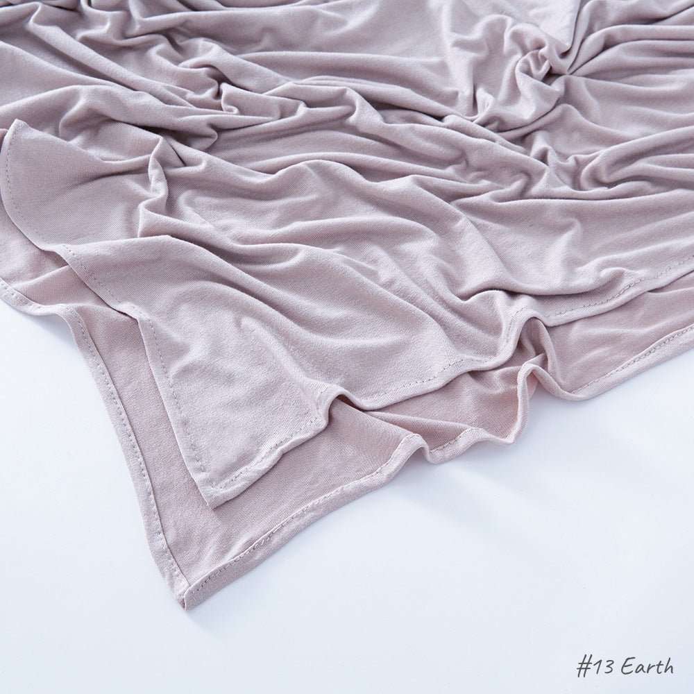 Malaysia Pure Color Modal Curling Mercerized Cotton Scarf - Sophinity