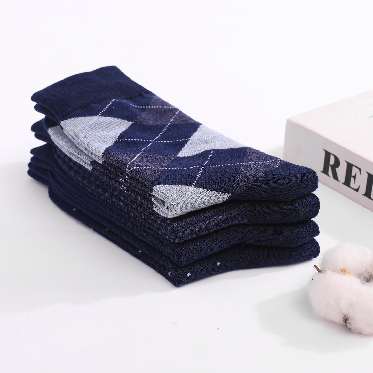 Plus Size Men's Socks Long Deodorant Cotton - Sophinity