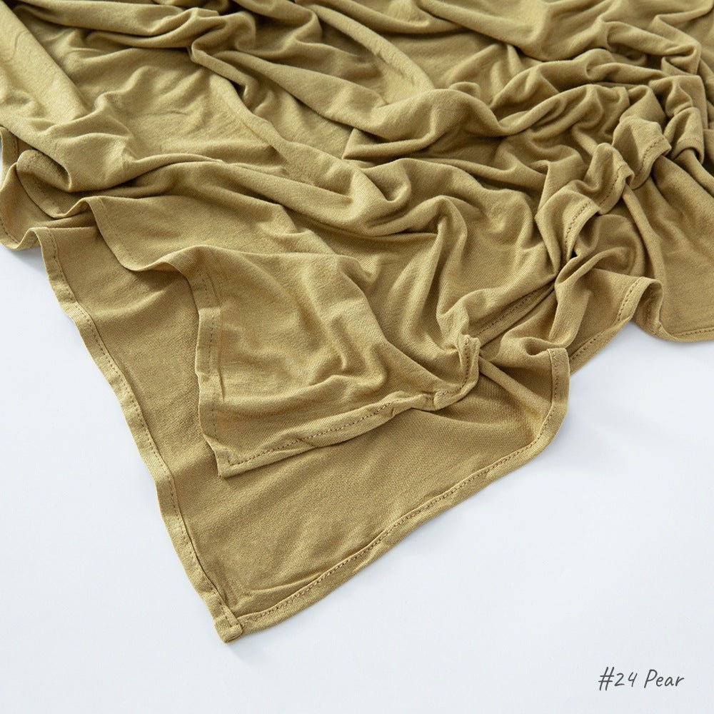 Malaysia Pure Color Modal Curling Mercerized Cotton Scarf - Sophinity
