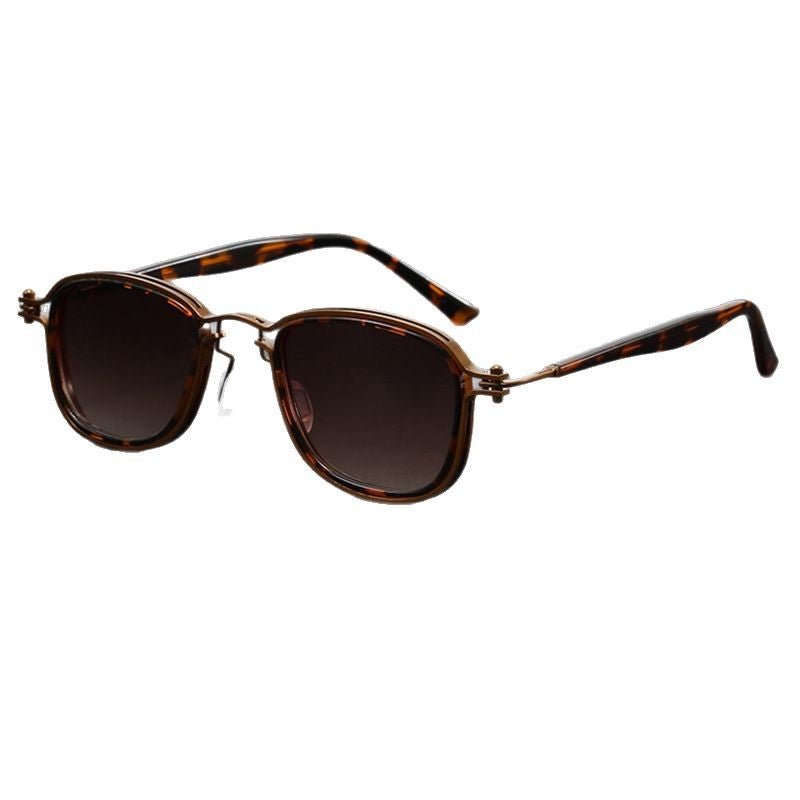 Plastic Metal Retro Square Frame Sunglasses - Sophinity