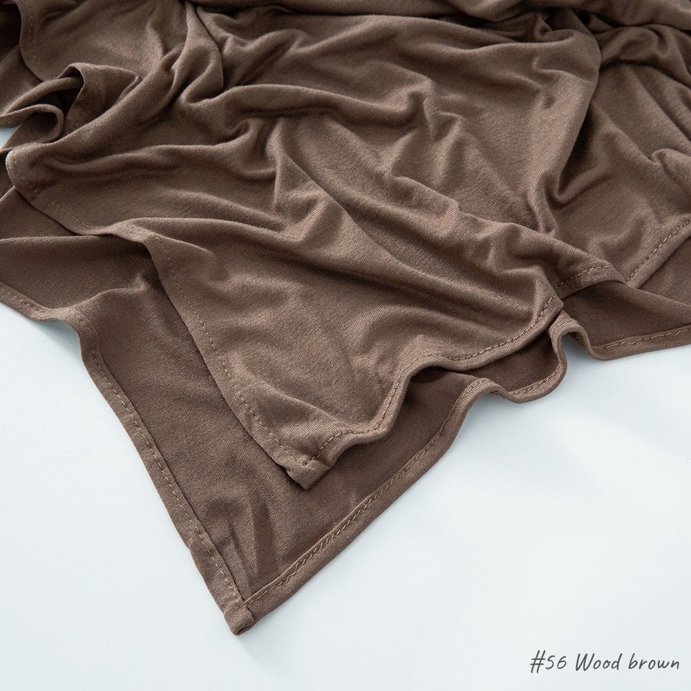 Malaysia Pure Color Modal Curling Mercerized Cotton Scarf - Sophinity