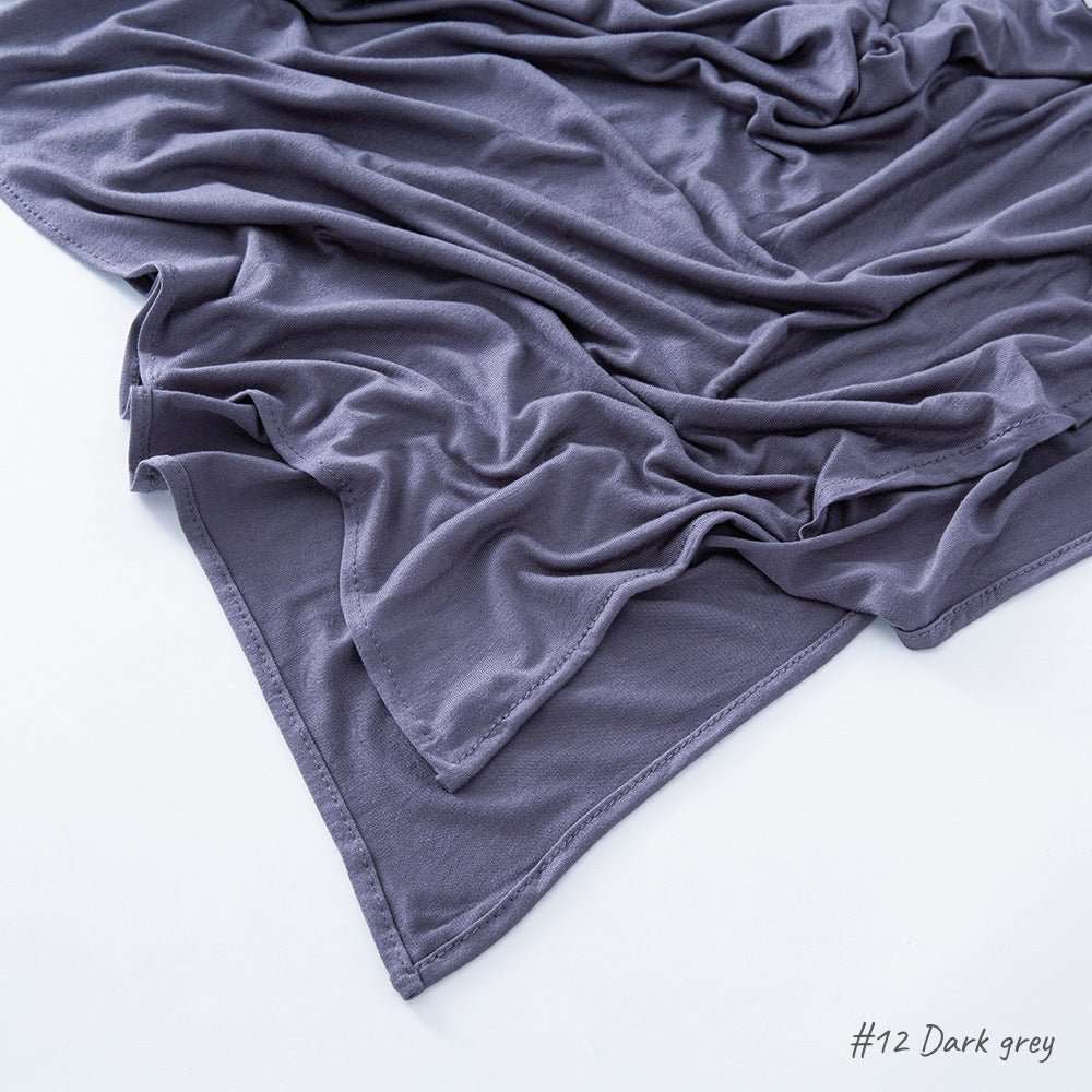 Malaysia Pure Color Modal Curling Mercerized Cotton Scarf - Sophinity