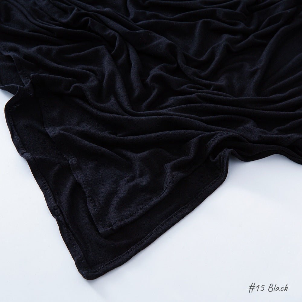 Malaysia Pure Color Modal Curling Mercerized Cotton Scarf - Sophinity