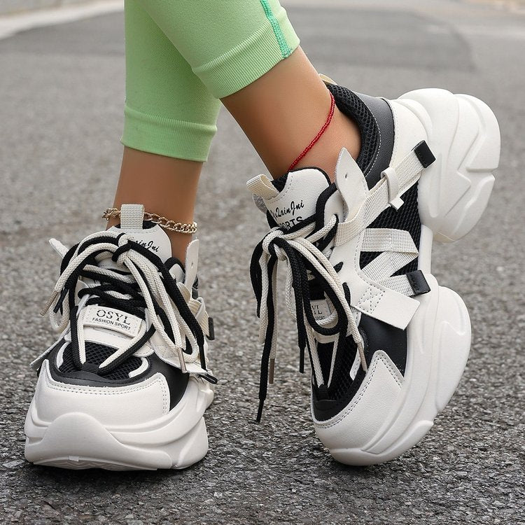 Lace-up White Shoes Casual Sneaker - Sophinity