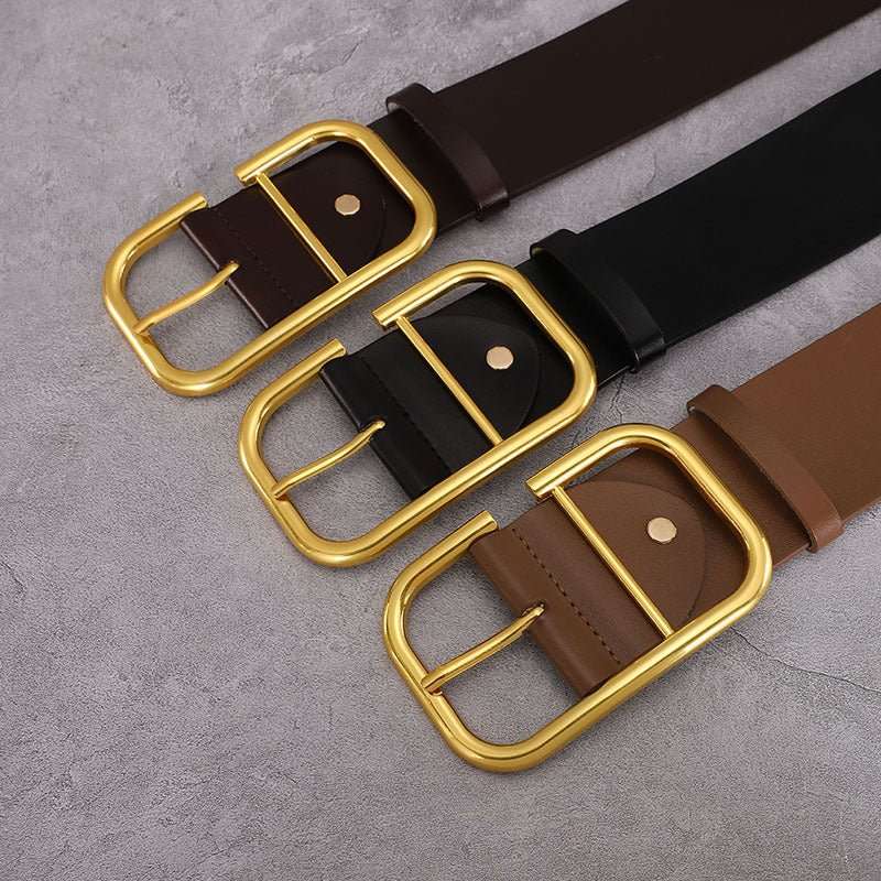 Women's Cowhide Wide Belt Waist Seal - Sophinity