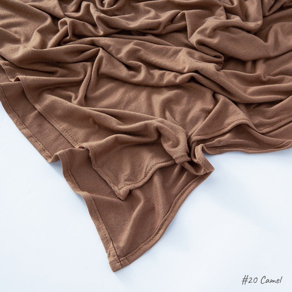 Malaysia Pure Color Modal Curling Mercerized Cotton Scarf - Sophinity
