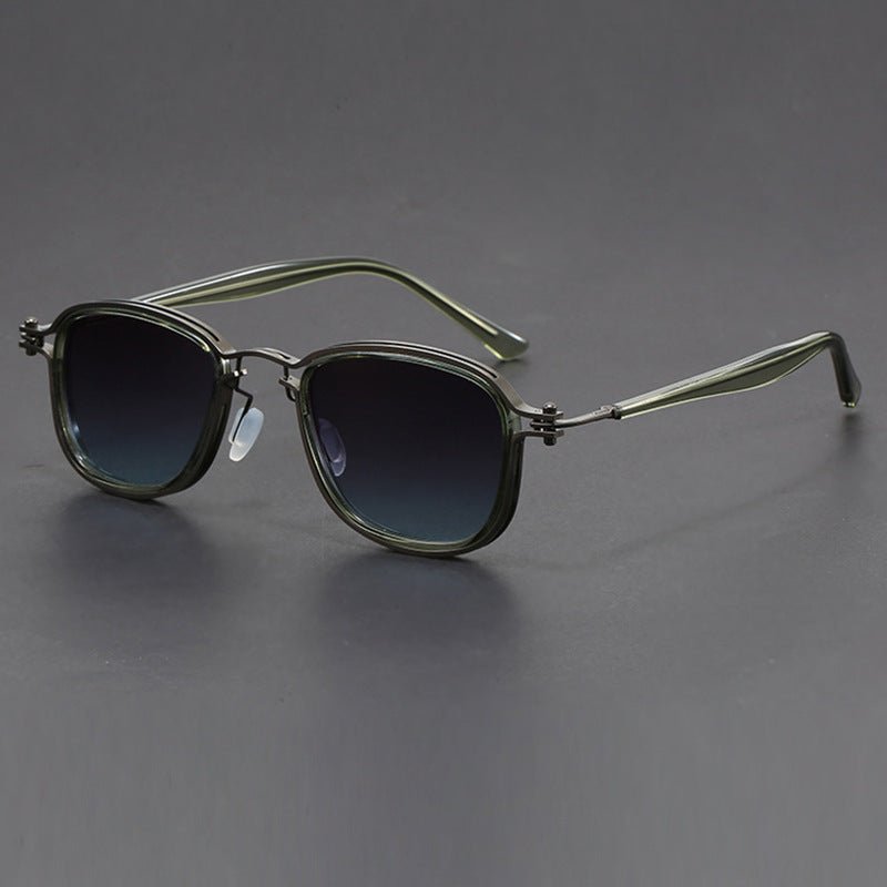 Plastic Metal Retro Square Frame Sunglasses - Sophinity