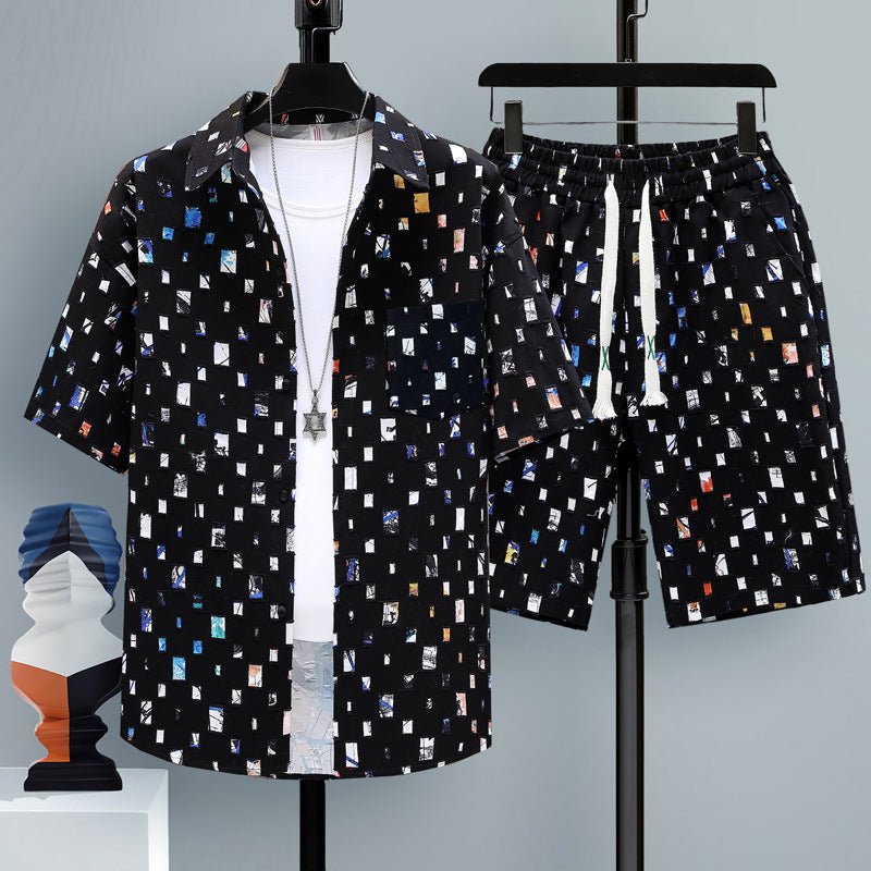 Men's Casual Sports Cool Shorts Two - piece Set - Sophinity