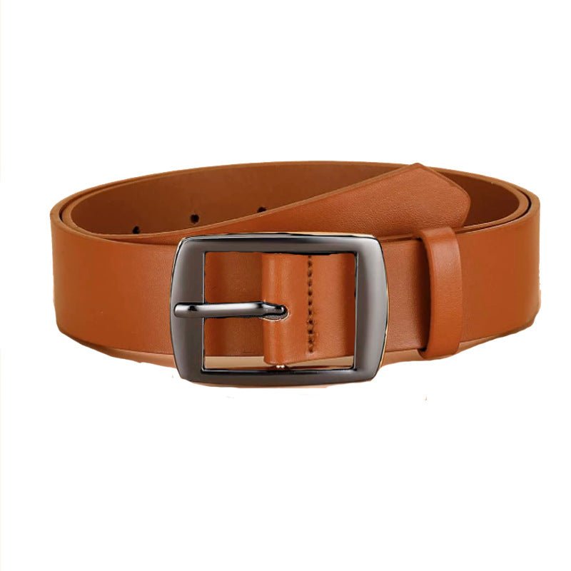 Men's Pin Buckle PU Microfiber Eyelet Belt Fashion Casual Belt - Sophinity