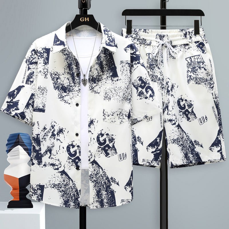 Men's Casual Sports Cool Shorts Two - piece Set - Sophinity