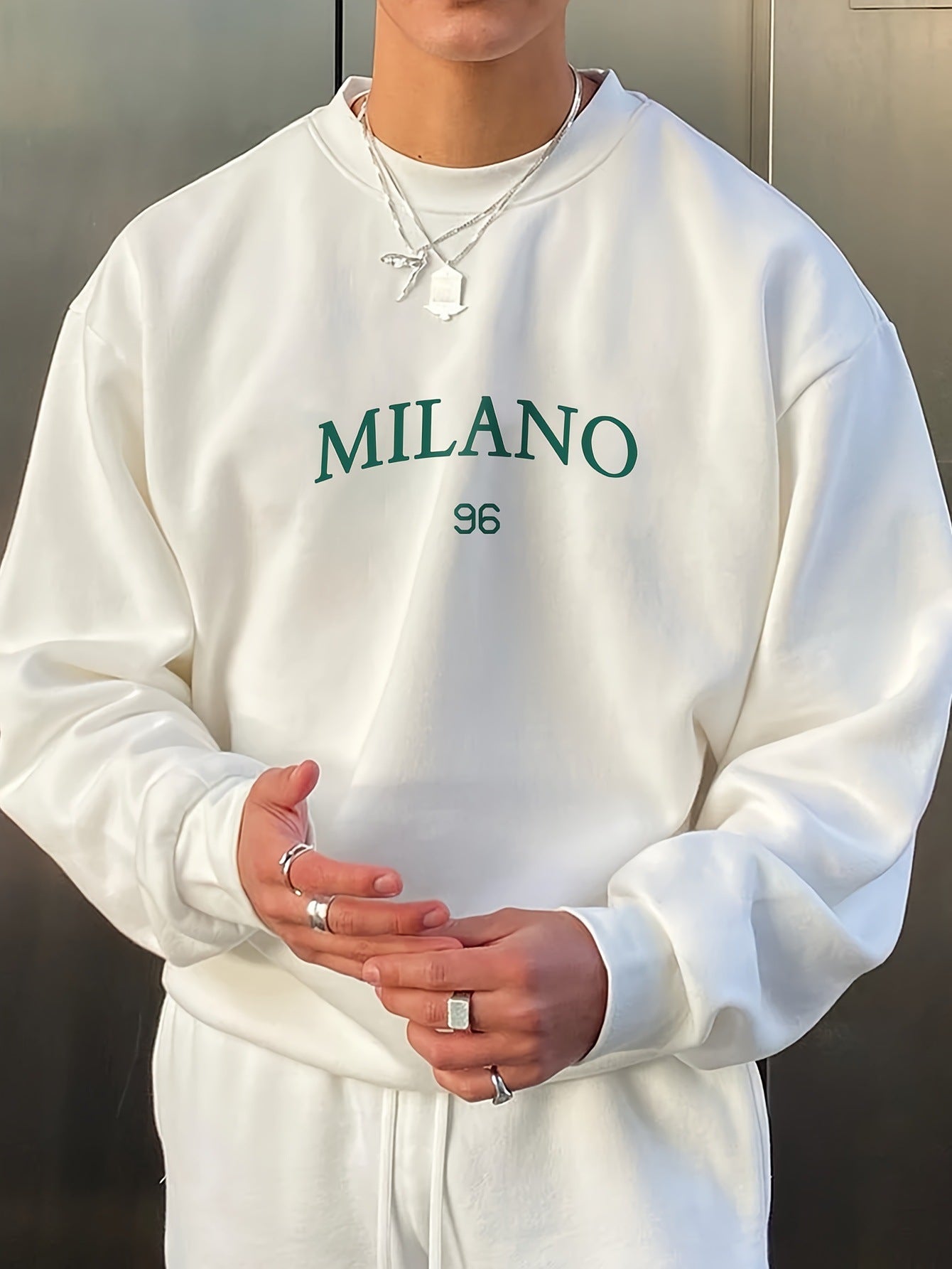 Men's Round - neck Sweater Casual Versatile Long Sleeves - Sophinity