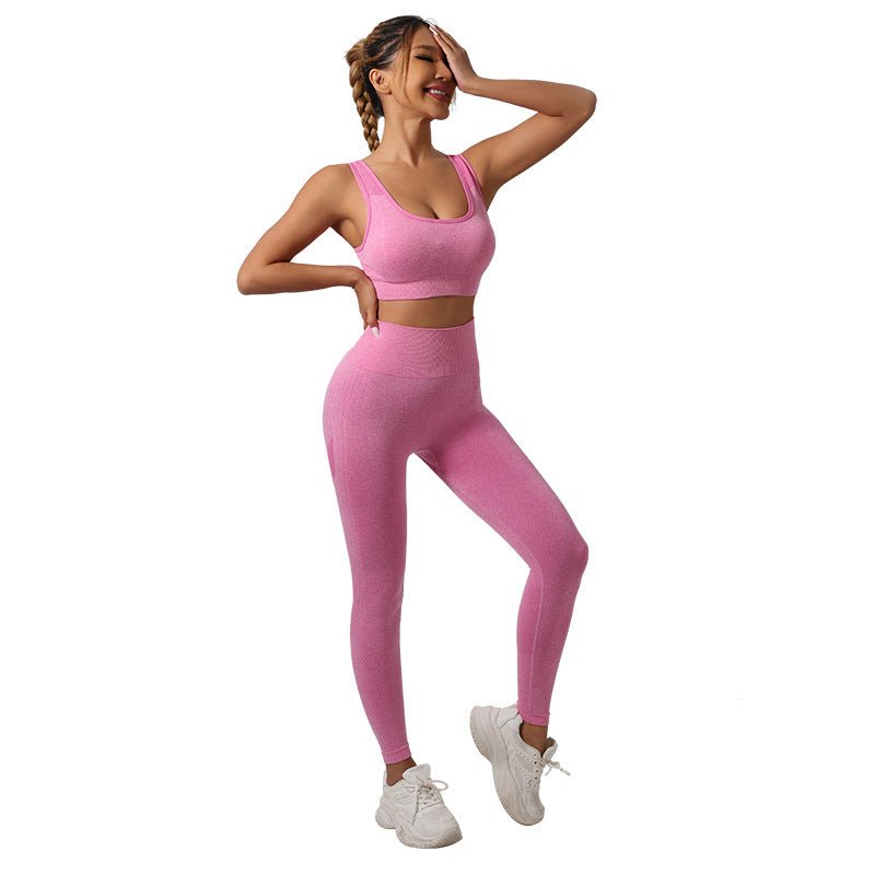 Nylon Yoga Clothes Suit Women's Autumn And Winter Sports Backless Bra - Sophinity