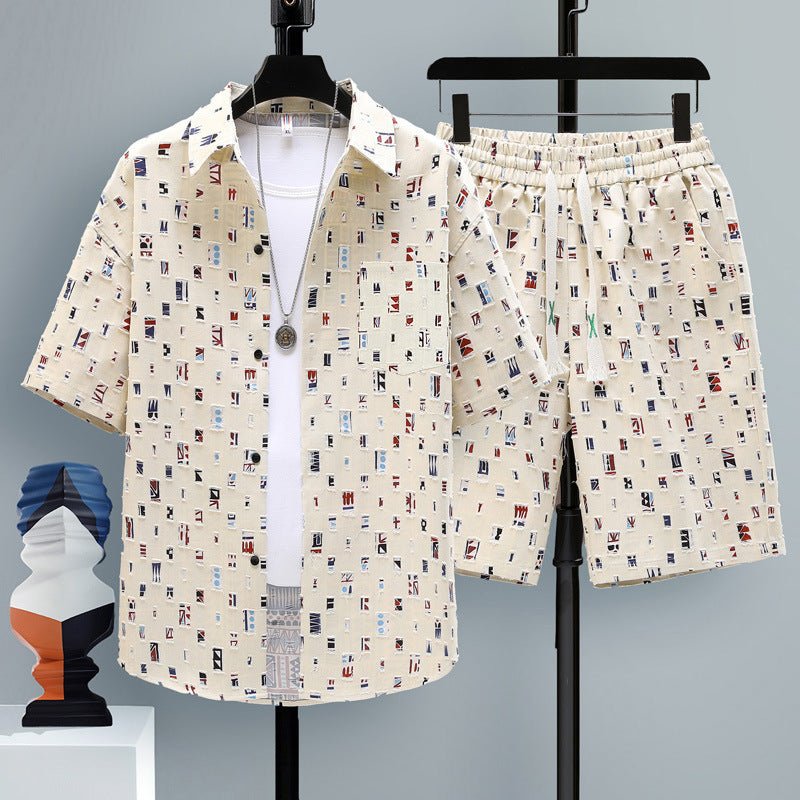 Men's Casual Sports Cool Shorts Two - piece Set - Sophinity