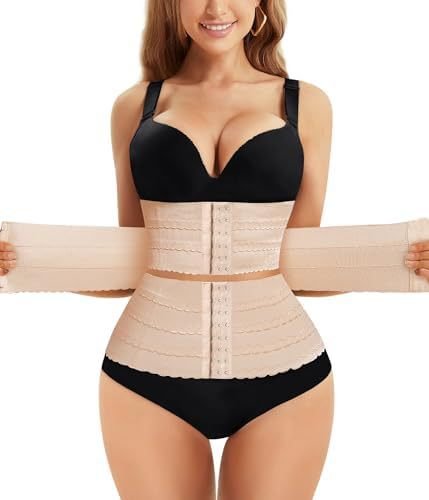 Women's Solid Color Simple Sports Belt Breasted Belly Contracting Waist Shaping Belt - Sophinity