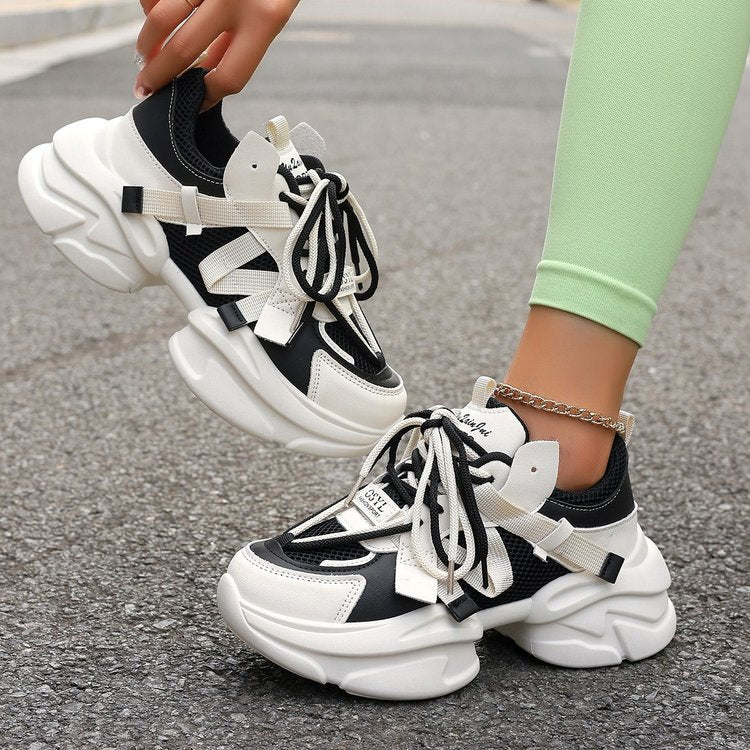 Lace-up White Shoes Casual Sneaker - Sophinity