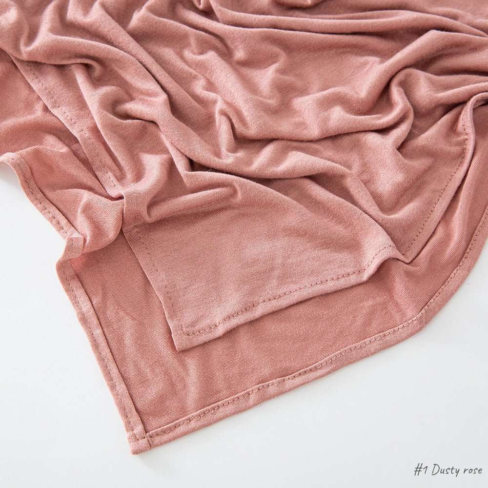Malaysia Pure Color Modal Curling Mercerized Cotton Scarf - Sophinity