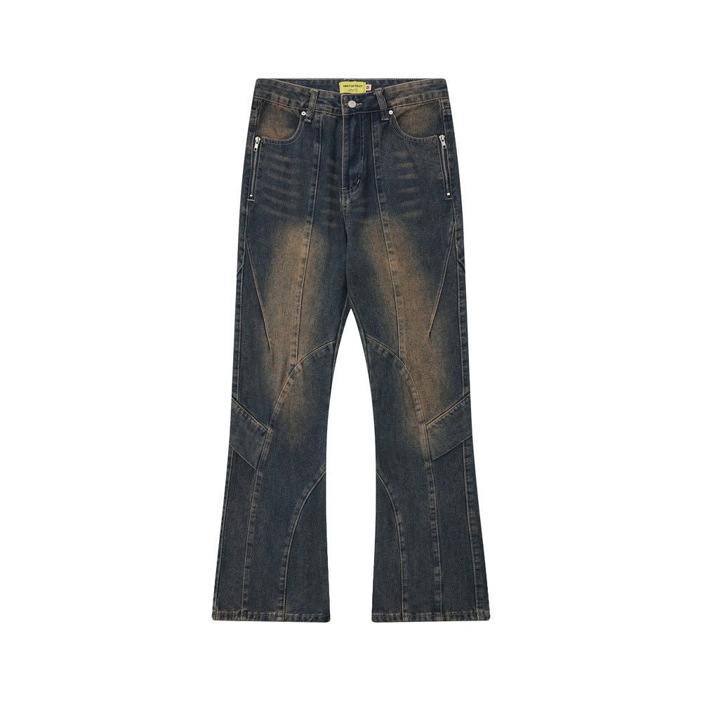 Washed Old Cargo Jeans Men And Women - Sophinity
