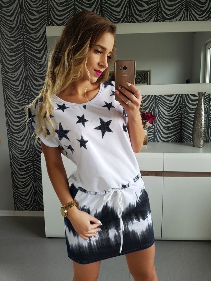 Women's Fashion XINGX Gradient Printing Dress - Sophinity