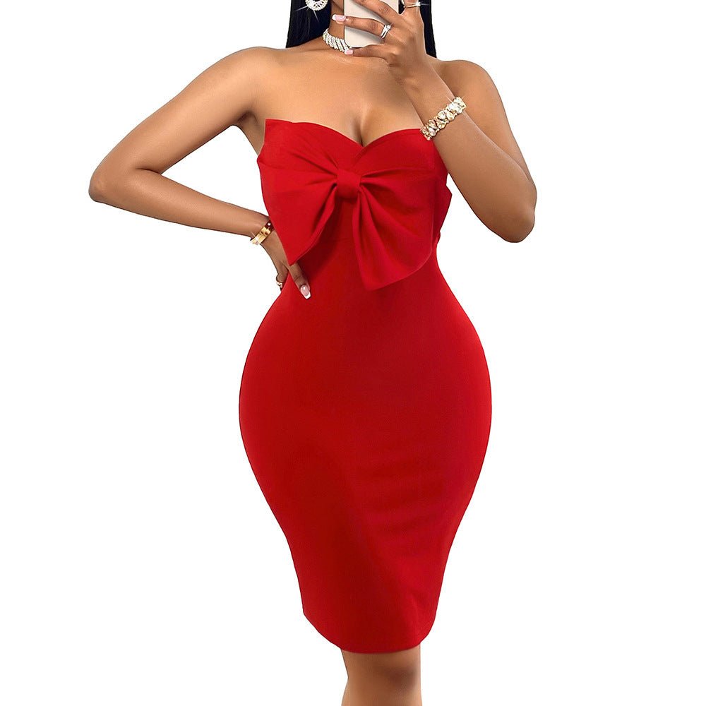 Slim - fit High Waist Plus Size Dress Sheath Women - Sophinity