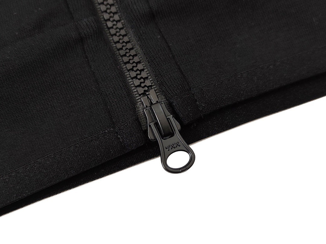 Cotton Knit Hooded Zip Shirt Athleisure - Sophinity