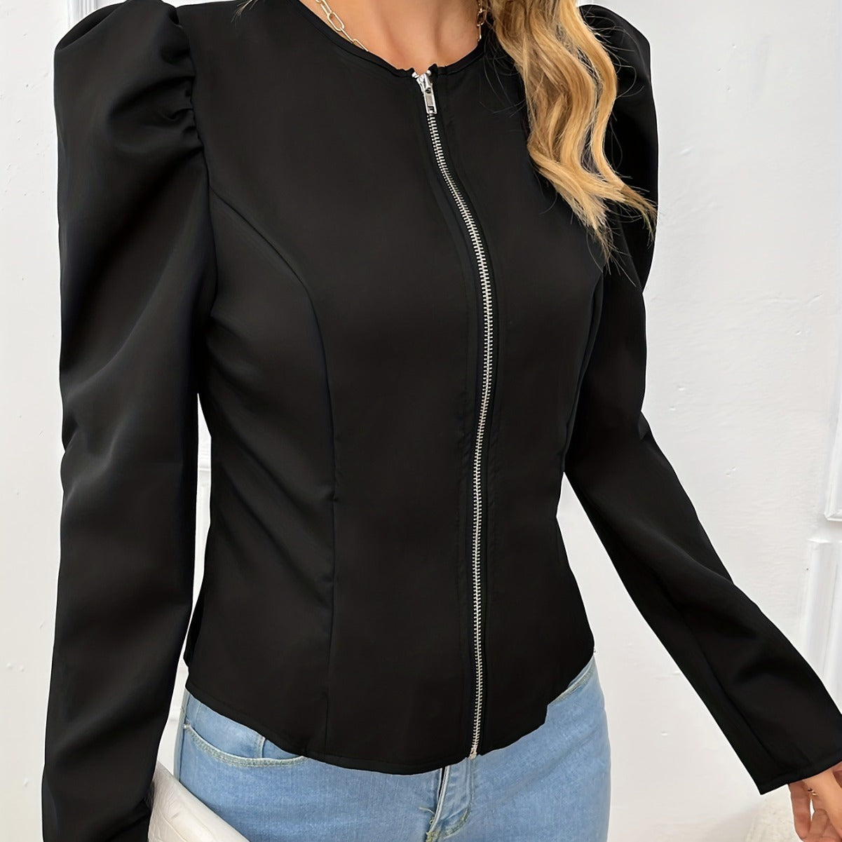 Black Short Chic Short Coat - Sophinity
