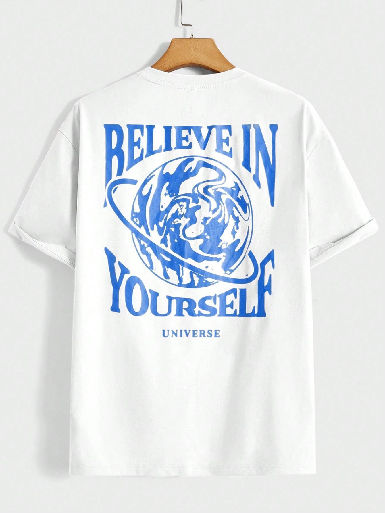 Believe In Yourself Universe Funny Men T-shirt - Sophinity