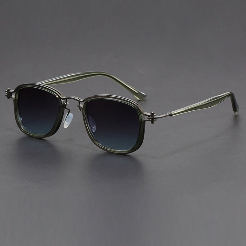 Retro Square Frame Metal Sunglasses - Sophinity