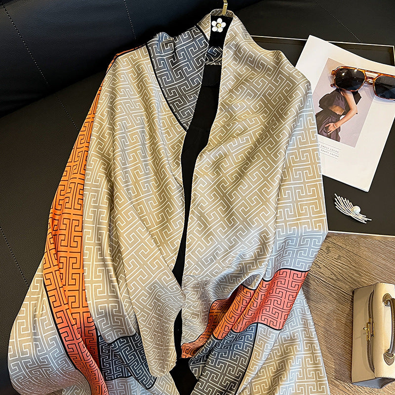 Elegant Emulation Silk Scarf Women's Spring And Summer Sun Protection Long - Sophinity