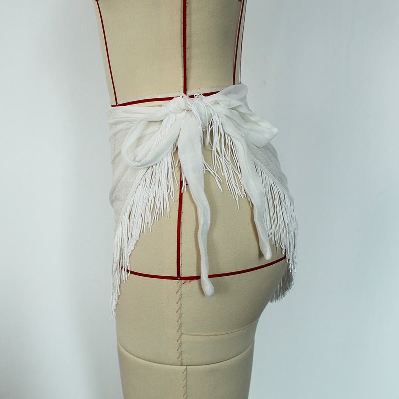 Ladies Seaside Vacation Fringed Beach Dress Sun Protection - Sophinity