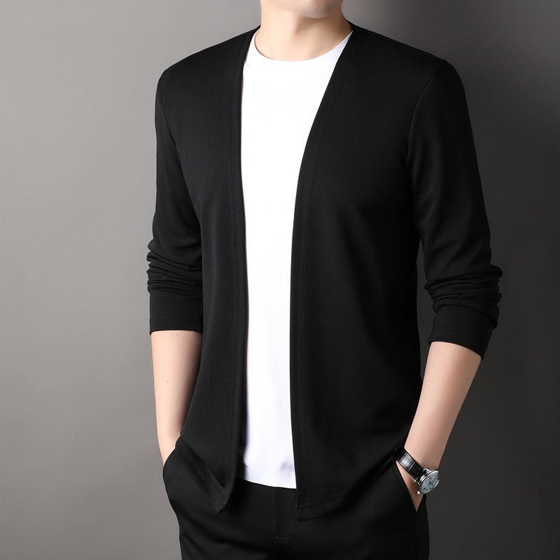 Spring Men's Cardigan Korean Style Middle - aged - Sophinity