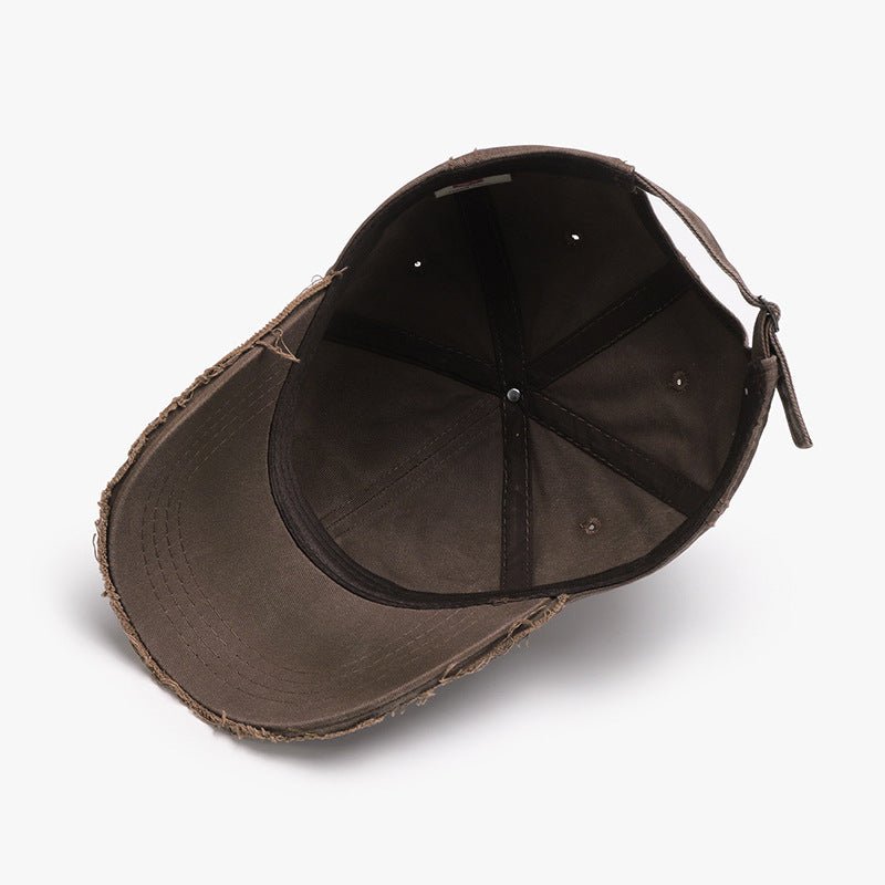Letter Three - dimensional Embroidery Soft Top Burr Men's Baseball Cap - Sophinity